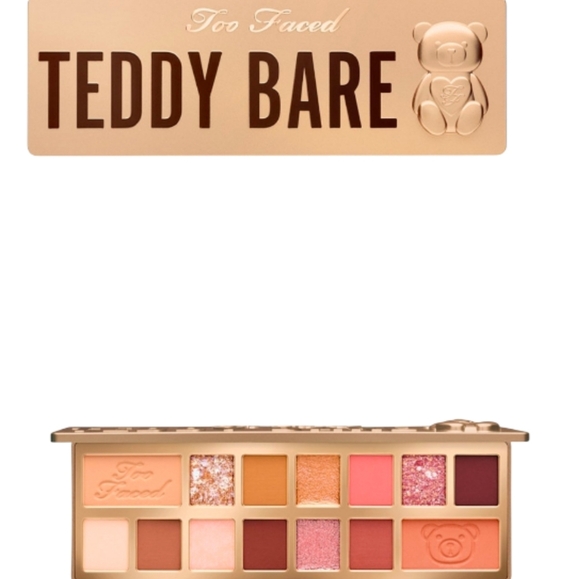 Too Faced Teddy Bare Eyeshadow And Face Palette 14 Shades Rare Discontinued - Picture 13 of 15